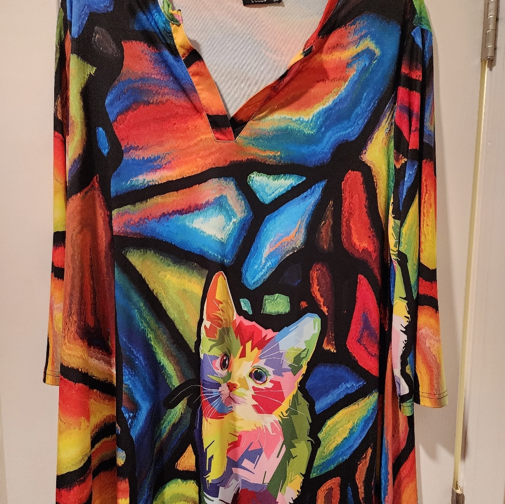 Women's plus size Lily 3/4 sleeve tunic top